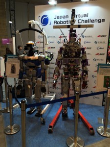 会場にはDRCに出場したロボットも展示されていました．